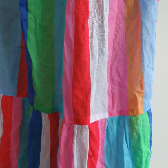 ANN TAYLOR LOFT Beach Halter Maxi Swimsuit Coverup Pocket Dress Candy Stripe NWT - Picture 13 of 14